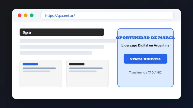 Modelo de aplicación comercial y proyectos digitales para spa.net.ar